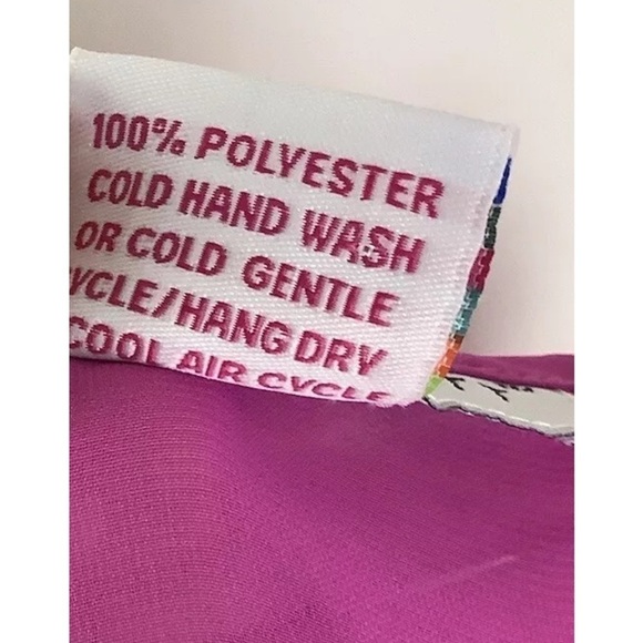 Gretchen Scott Sz S Sheer Embroidered Tunic Swim Cover Top Pink Polyester - Picture 6 of 6